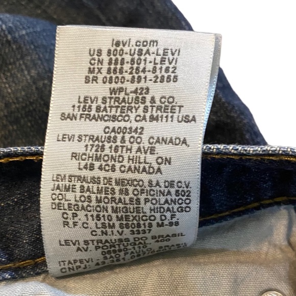 Levis Strauss & Co 505 Men’s Straight Leg Med Wash Jeans Blue Size 28 - Picture 12 of 15